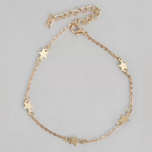 New set of 6 Gold Plated Anklets Moon Stars - Picture 12 of 16